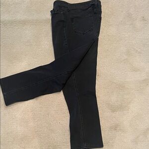 PAIGE Women's Straight Ankle Jeans - black